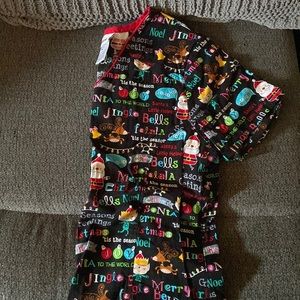 Christmas Scrub top